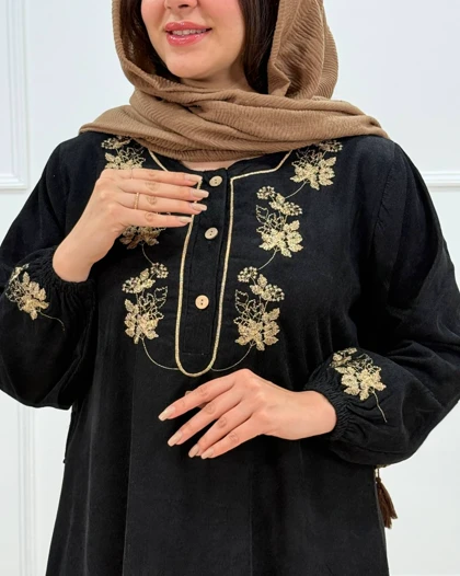 پیراهن مخمل کبریتی سپنتا کد محصول 1513