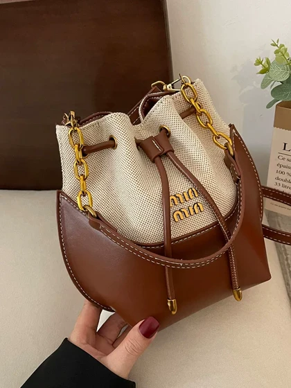 کیف دوشی وارداتی برند miu miu کد K761