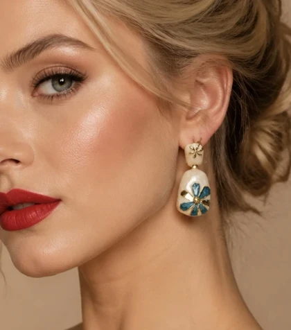 گوشواره میناکاری Mi16