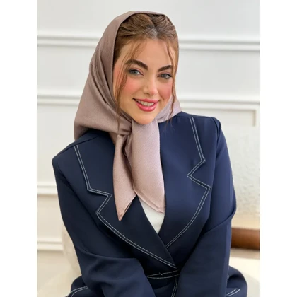 مینی اسکارف ساده نخ کریستال