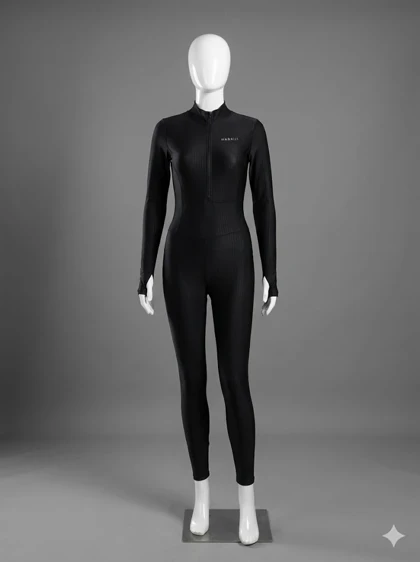 مایو شنا اسلامی ناباجی (Nabaiji) نیم‌زیپ ضد کلر بوفالو 33