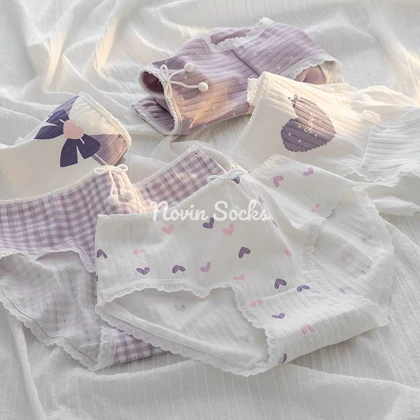 شورت طرح قلب بنفش (سایز 38 الی 42)