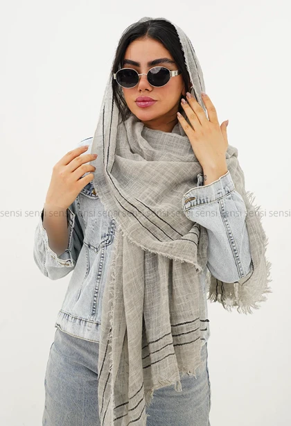 شال نخی لینن کد1004220