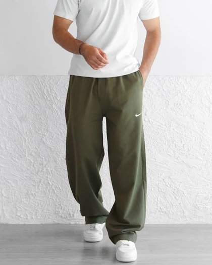 شلوار اسلش دو نخ برند نایکی در رنگ بندی Baggy Pants Nike brand
