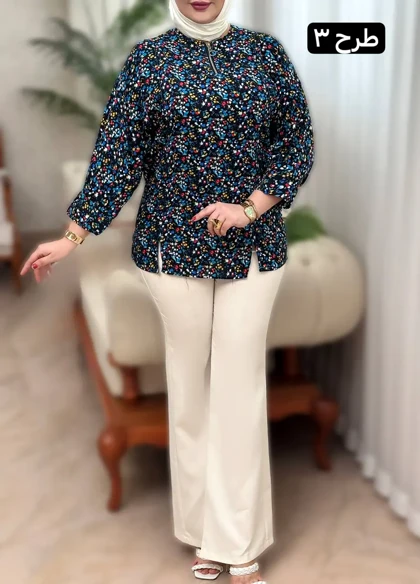 تونیک نخی جلو زیپ 3226