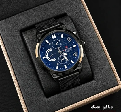 ساعت مچی اورجینال مردانه برند نیوی فورس مدل NF9068 بند حصیری