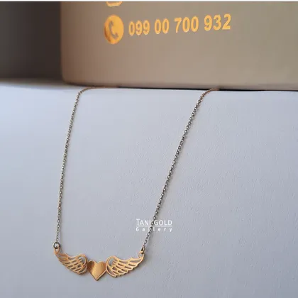 زنجیر متصل قلب و بال فرشته-کد 152