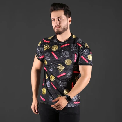 تیشرت مخمل مردانه VERSACE مدل aykan