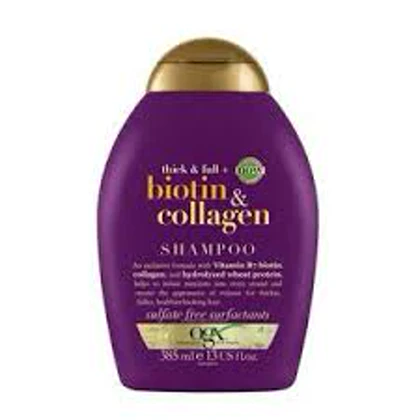 شامپو او جی ایکس OGX بنفش بیوتین کلاژن 385ML
