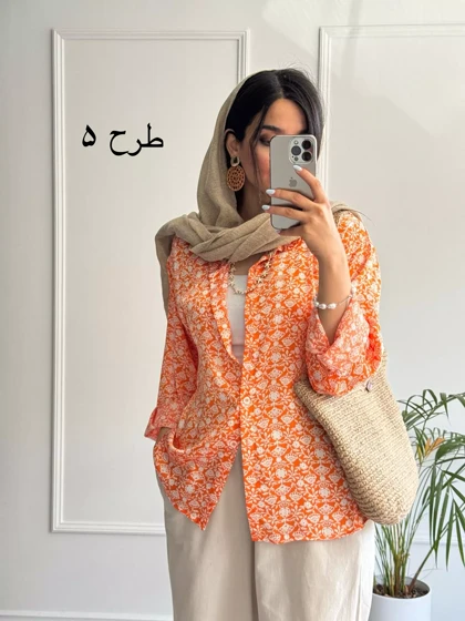 شومیز مانتویی سیلک
