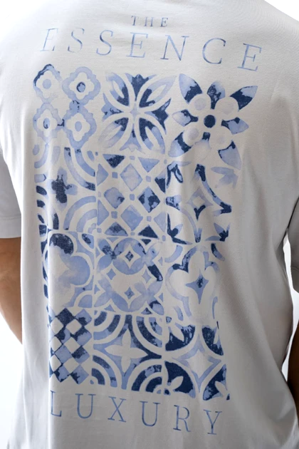 تیشرت آستین کوتاه چاپی مردانه