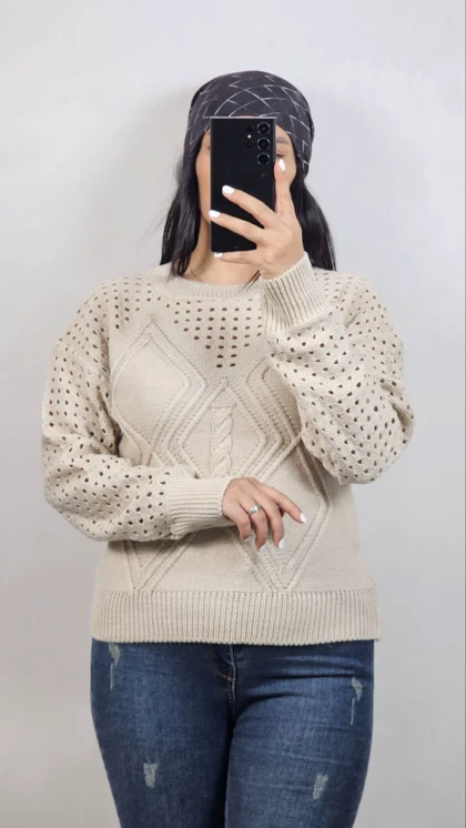 کراپ بافت زنانه زنبوری