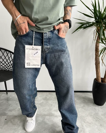 شلوار نیم بگ ساده Balenciaga