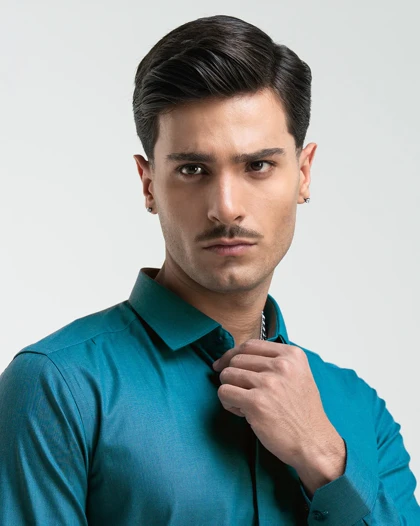 ام کی کالکشن پیراهن آستین بلند mk-2028-goose-headed