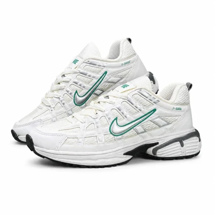 کتانی مردانه مدل رانینگ نایک P6000 سفید سبز NIKE