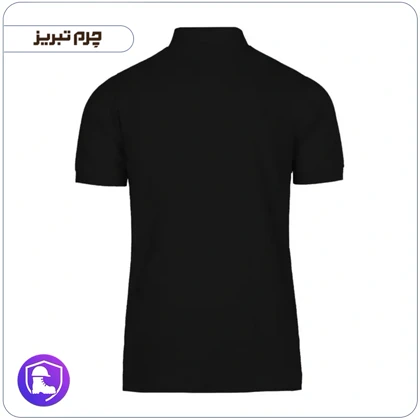 تیشرت مردانه دو دکمه آستین کوتاه