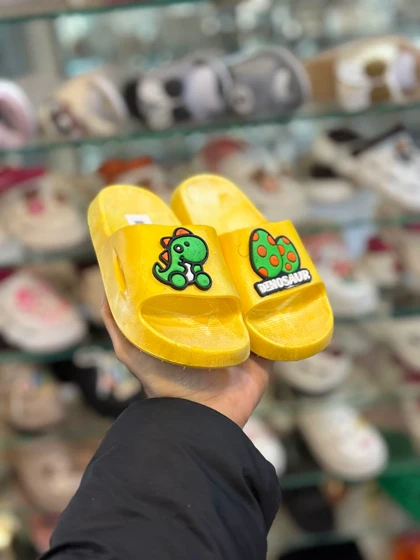 دمپایی بچه گانه مدل دایناسور