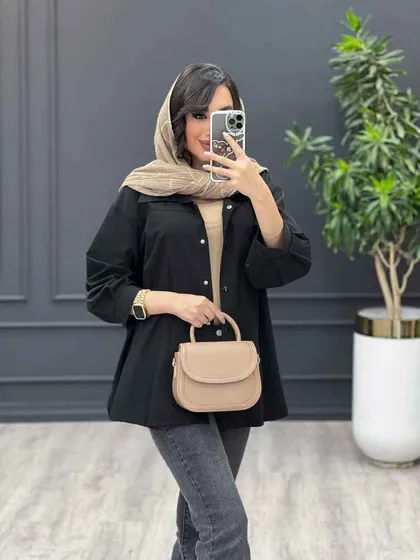 مانتو پیله دار بغل چاک