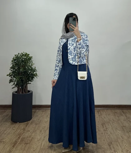 ست کت و سارافون بلند پرنده 1