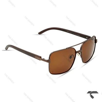 عینک کارتیه مردانه P8357-3 پلاریزه قهوه ای Cartier-9975-G