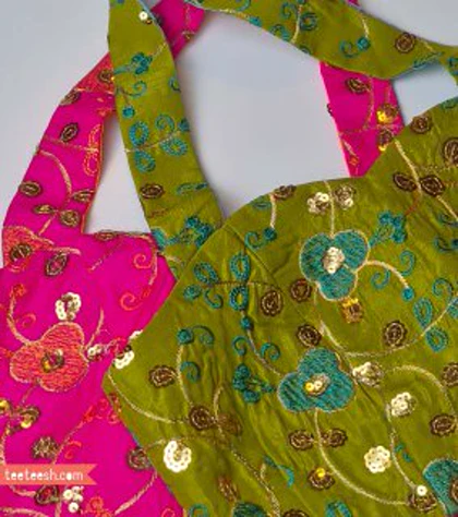 تاپ سوزندوزی سرخابی