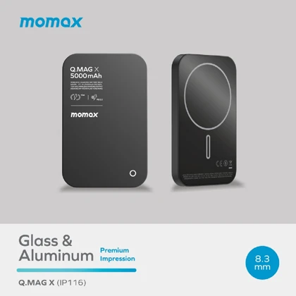 پاور بانک 5000 وایرلس مومکس IP116 Q.Mag X توان 20 وات