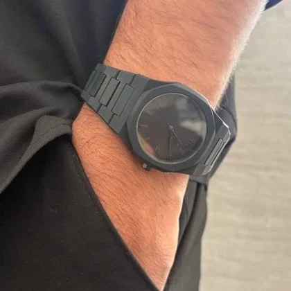 ساعت مچی مردانه مارک میلانو Milano طرح AP تمام مشکی (فول بلک)