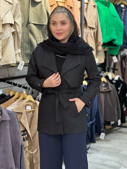 مانتو زنانه کجراه مدل شنل دار