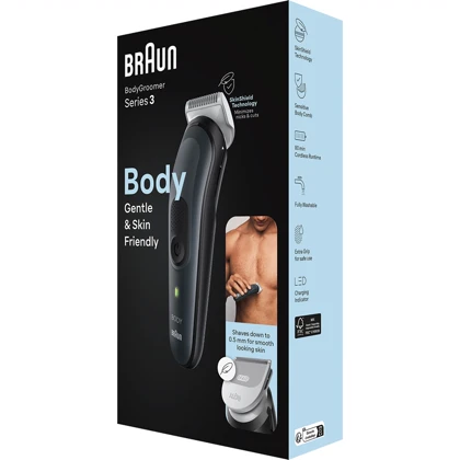 ماشین اصلاح بدن شارژی براون Braun مدل BG3340 ضدآب