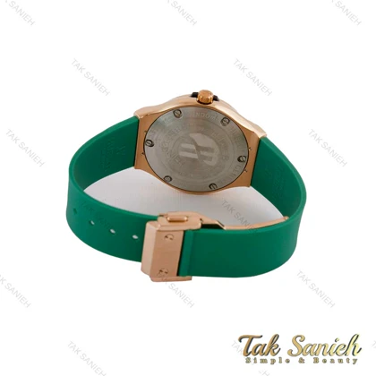 ساعت هابلوت زنانه سبز قاب رزگلد Hublot-5190-L