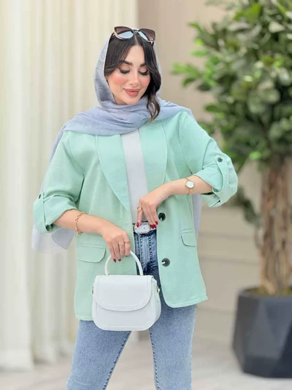 مانتو دو دکمه ژیکان