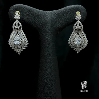گوشواره جواهری نقره