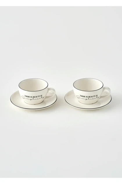 ست فنجان چای دو نفره Bella Maison مدل Simplicity - مشکی