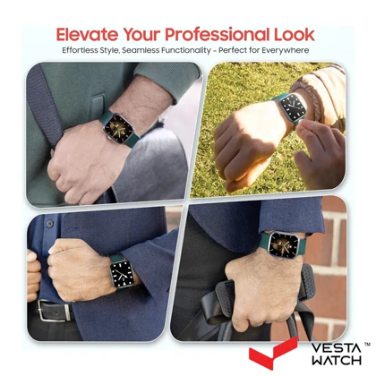 ساعت مچی هوشمند سوئیس میلیتاری SWISS MILITARY مدل SM-WCH-ALPS4-SILF-GRNS