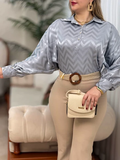 شومیز ساتن افسر 2923