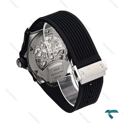 ساعت مردانه هابلوت بیگ بنگ قاب سیلور فول نگین Hublot-6870-G