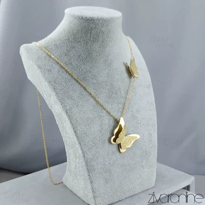 رولباسی زنانه با پلاک پروانه طلایی 50079