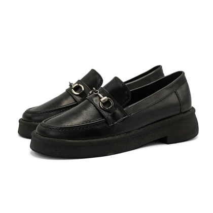 کفش کالج زنانه مدل Flat shoes-0080_black/creme