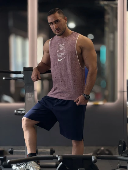 رکابی ورزشی قهرمانی Nike World Class پارچه نخ پنبه