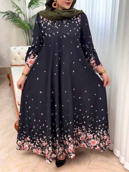 پیراهن ایتالیایی گل ریز 3665