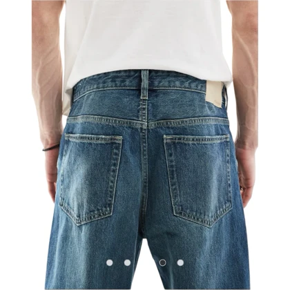 شلوار جین بگ استایل مردانه pull & bear کد 329 سایز 43 خارجی