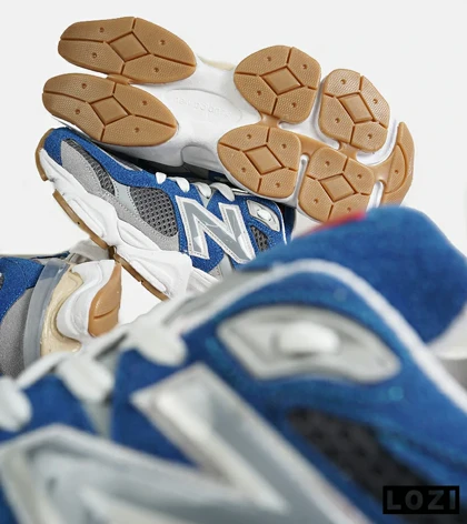 کفش کتانی مردانه و زنانه آبی طوسی NEW BALANCE 9060 مدل 7313