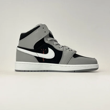 کفش روزمره نایک تراویس ساق‌دار اسکات طوسی مشکی