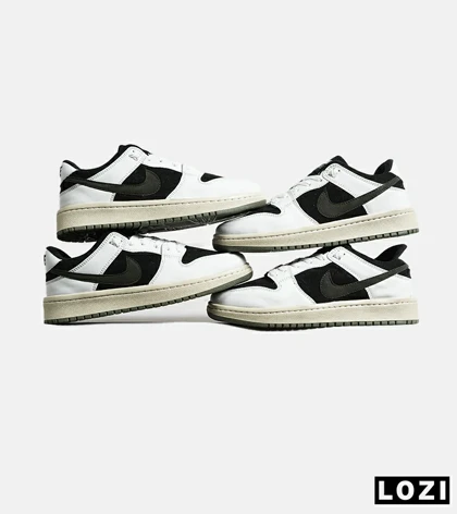 کفش کتانی مردانه و زنانه سفید مشکی نایک NIKE SB Dunk مدل 7065