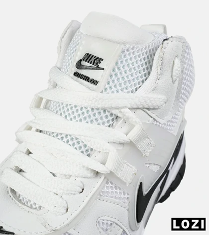 کفش کتانی ساق‌دار مردانه و زنانه سفید مشکی Nike cushlon مدل 7607