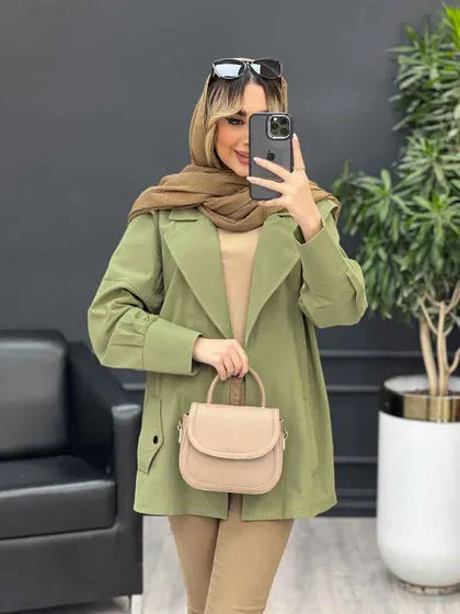 مانتو لینن سرشانه ژیله