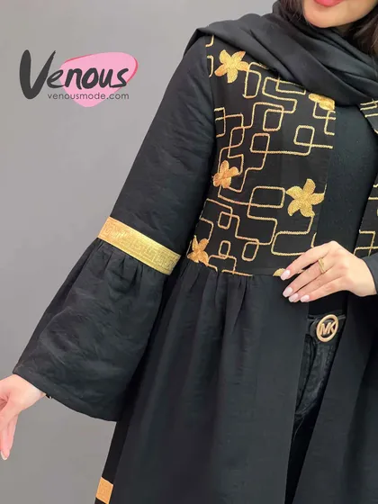 مانتو گلدوزی بلند