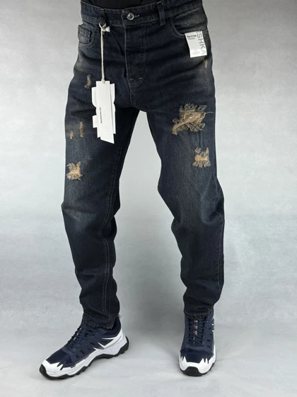 شلوار مردانه مام فیت کثیفشور زاپ‌دار 8