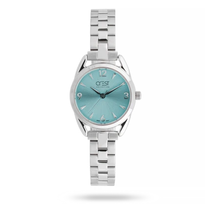ساعت مچی زنانه کرست بند استیل نقره ای کد Crest 9052/5