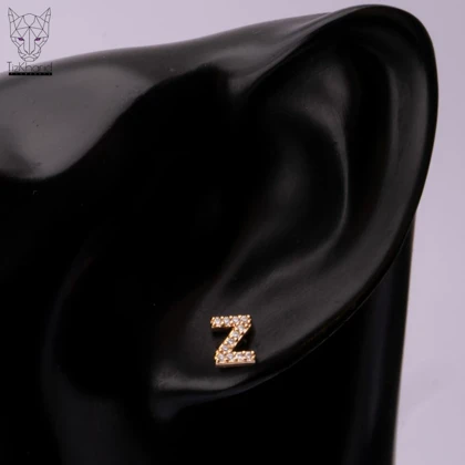 گوشواره ZZ نگین‌دار ژوپینگ